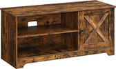 Homestoreking tv-meubel met planken - rustieke landelijke stijl - bruin