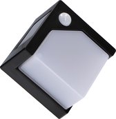 Nerena -  Buiten wandlamp op zonne-energie - Kunststof - Zwart