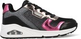 skechers- uno metallic remix- zwart- maat 31