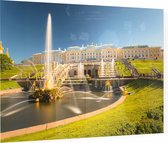 De fonteinen van het hof van Peter de Grote in Sint-Petersburg - Foto op Plexiglas - 60 x 40 cm