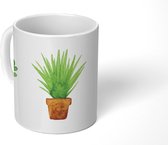Mug - Pot De Fleurs - Aquarelle - Plantes - 350 ML - Tasse