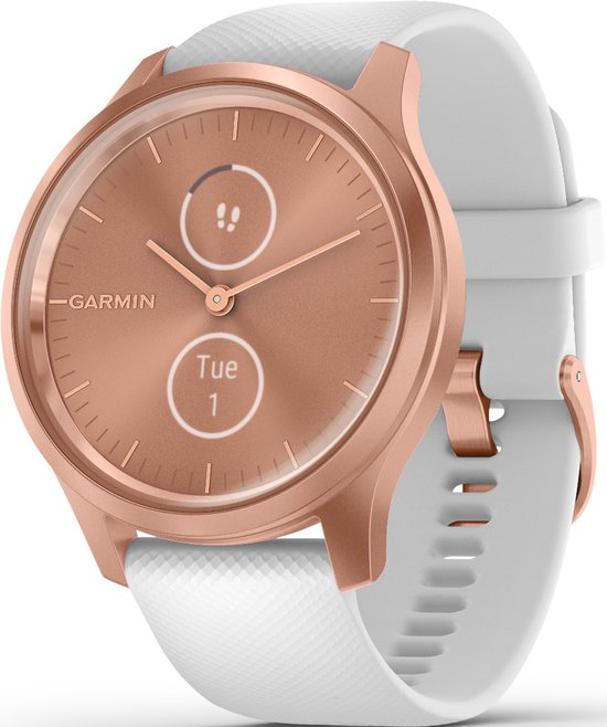 Garmin Vivomove Style Smartwatch - Echte wijzers - Verborgen touchscreen -  Connected | bol.com