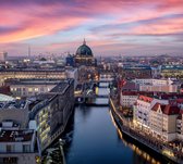 Panoramisch uitzicht op de oude binnenstad van Berlijn - Fotobehang (in banen) - 450 x 260 cm
