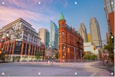 Het verlaten centrum van Toronto in Ontario bij twilight  - Foto op Tuinposter - 120 x 80 cm