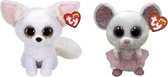 Ty - Knuffel - Beanie Boo's - Phoenix Fox & Nina Mouse