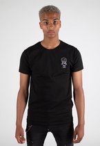 VOODOO T-SHIRT - ZWART/ZWART small