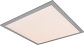 LED Plafondlamp - Plafondverlichting - Iona Tirus - 18W - Aanpasbare Kleur - Vierkant - Mat Titaan - Aluminium