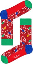 Happy Socks Holiday Lights Sokken - Rood - Maat 41-46