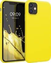 kwmobile telefoonhoesje voor Apple iPhone 11 - Hoesje voor smartphone - Back cover in stralend geel