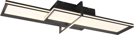 Trio Leuchten Charleston - Plafonnier - Commutable séparément - LED intégrée - Anthracite