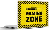 Laptop sticker - 10.1 inch - Gaming - Quotes - Controller - Gaming zone - Game - 25x18cm - Laptopstickers - Laptop skin - Cover