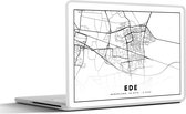 Laptop sticker - 10.1 inch - Kaart - Ede - Nederland - 25x18cm - Laptopstickers - Laptop skin - Cover