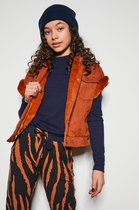 NoBell meiden oversized gilet Dille gevoerde binnenkant Cinnamon