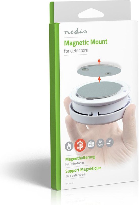 Magnetische Dectectorbeugel - Diameter: 70 mm - Plakband - Aantal producten in verpakking: 1 - Grijs van Kopp — afbeelding 5