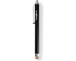 Nedis Stylus Pen - Gebruikt voor: Smartphone / Tablet - Koperdoek Tip - 1 Stuks - Met clip - Zwart