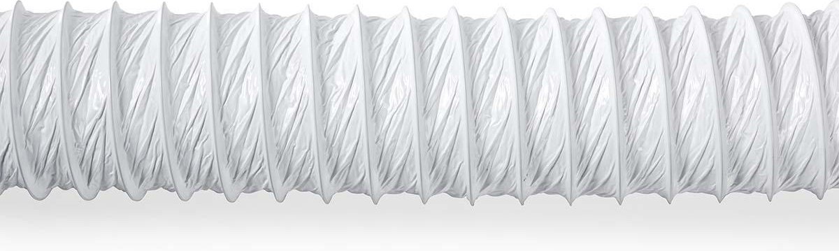 Nedis PVC Luchtafvoerslang - 100 mm - 1.50 m - Geschikt voor: Luchtventilatie / Wasdrogers - Wit — afbeelding 2