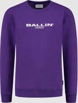 Ballin Amsterdam -  Jongens Slim Fit   Sweater  - Paars - Maat 140