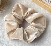 Scrunchie velours - Beige