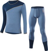 Löffler Thermoset Transtex Heren Wol Blauw Maat 48 2-delig