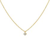 Collier Diamant 0.10ct H Si 41 - 43 - 45 Cm