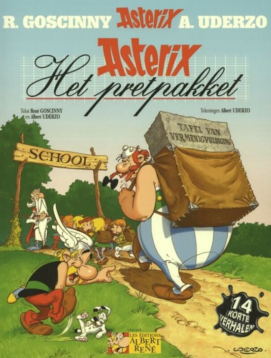 Omslag van Asterix 32. het pretpakket