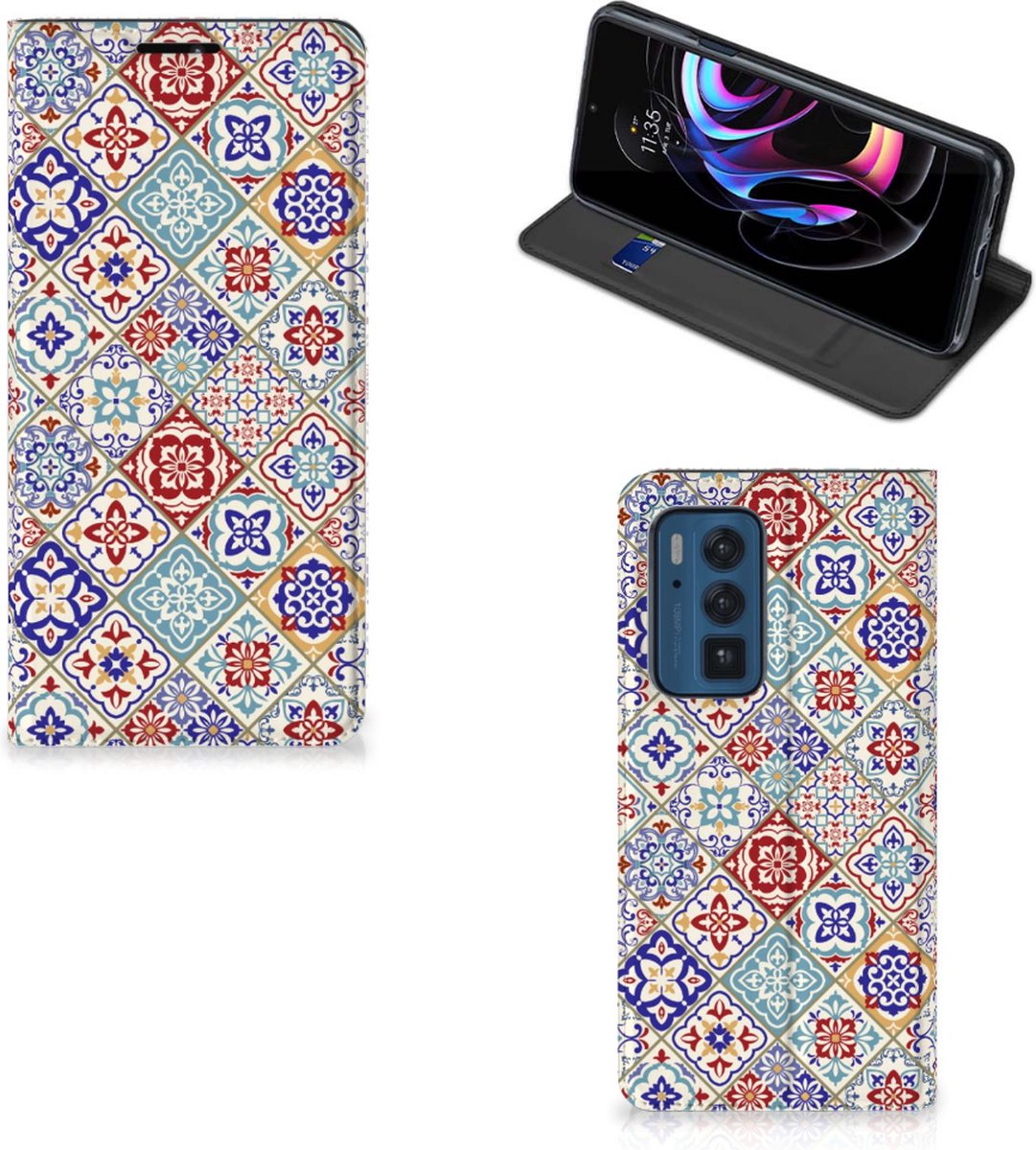 Motorola Edge 20 Pro Standcase Tiles Color