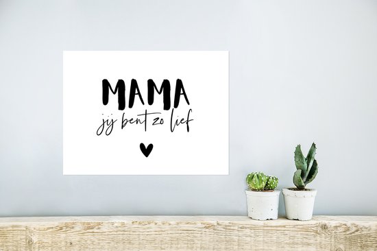 Poster Proverbes - Maman tu es si douce - Citations - Mère - 40x30 cm - Cadeau Vaderdag - Cadeau - Cadeau pour lui - Astuce - Hommes