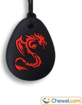 Bijtketting kauwketting | Dragon Draak Kauwsieraad | Rood | Chewel ®