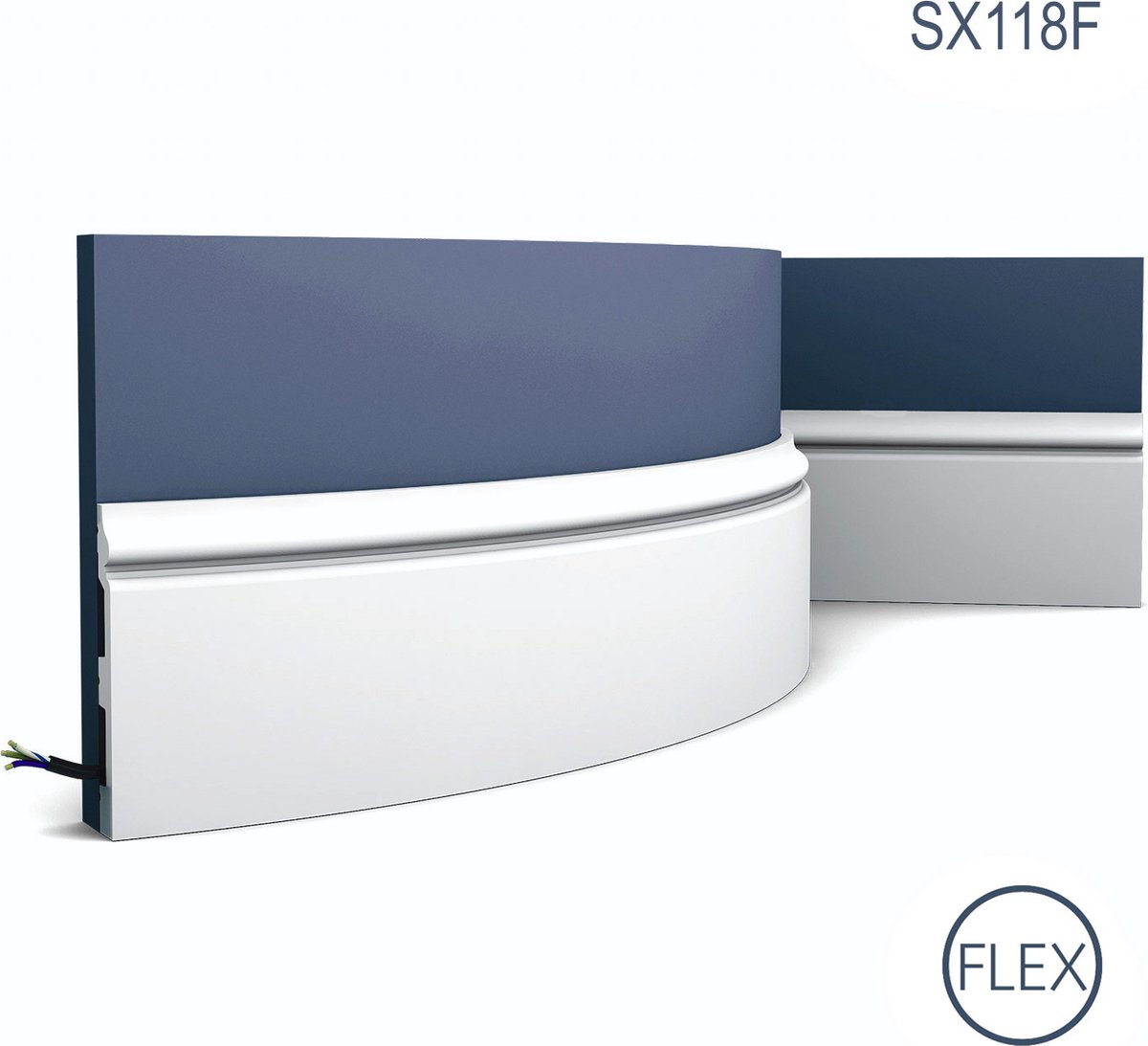 SX118F Flex plint 138 x 18mm