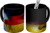 Magische Mok - Foto op Warmte Mokken - Koffiemok - Vlag van Duitsland - Magic Mok - Beker - 350 ML - Theemok