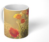 Mok - Boeket van kleurrijke boterbloemen - 350 ML - Beker