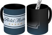 Magische Mok - Foto op Warmte Mokken - Koffiemok - Hotel mama - Mama cadeau - Mama - Moederdag cadeautje - Magic Mok - Beker - 350 ML - Theemok