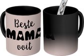 Magische Mok - Foto op Warmte Mokken - Koffiemok - Spreuken - Quotes - Beste mama ooit - Mama - Magic Mok - Beker - 350 ML - Theemok - Mok met tekst