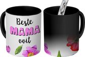 Magische Mok - Foto op Warmte Mokken - Koffiemok - Quotes - Beste mama ooit - Spreuken - Mama - Magic Mok - Beker - 350 ML - Theemok - Mok met tekst