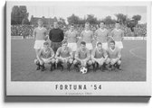 Walljar - Elftal Fortuna 54 '64 - Muurdecoratie - Canvas schilderij