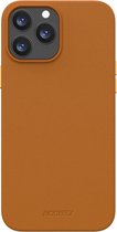 Accezz Leather Backcover Geschikt voor MagSafe iPhone 13 Pro hoesje - Bruin