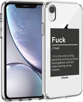 iMoshion Design voor de iPhone Xr hoesje - Quote - Zwart