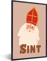 Fotolijst incl. Poster - Chocolade - Sinterklaas - Sint - Kinderen - Jongens - Meisjes - Kind - 60x90 cm - Posterlijst
