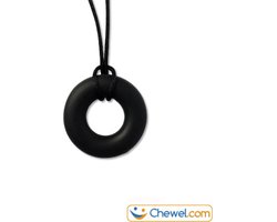 Bijtketting Basic Ring | Subtiel | Zwart | Chewel ®