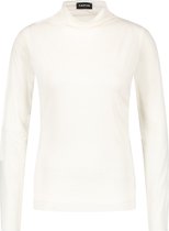 TAIFUN Dames Mesh shirt met transparante mouwen Canvas-46