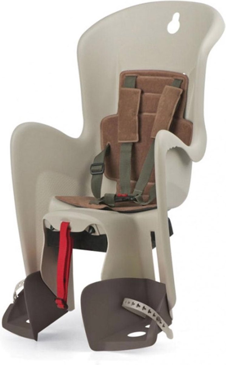 Polisport Bilby - Fietsstoeltje Achter - Dragermontage - Creme/Bruin |  bol.com