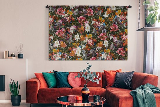 Tapisserie - Toile Murale - Fleurs - Art - Oude Meesters - 180x120 cm - Tapisserie