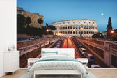 Behang - Fotobehang Rome - Maan - Colosseum - Breedte 600 cm x hoogte 400 cm