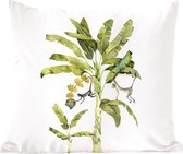 Sierkussen - Singe Palmier De La Jungle - Vert - 50 Cm X 50 Cm