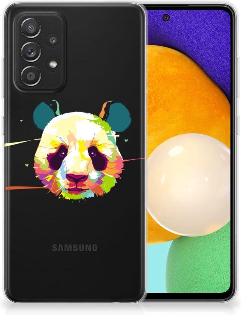 Samsung Galaxy A52 (5G/4G) Telefoonhoesje met Naam Panda Color