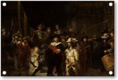 De Nachtwacht, Rembrandt van Rijn, 1642 - Tuinposter 90x60 - Wanddecoratie - Rembrandt van Rijn