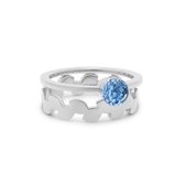 Melano Twisted Nothing Compares ring set - dames - zilverkleurig - maat 64