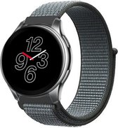 Shop4 - OnePlus Watch Bandje - Nylon Donker Grijs