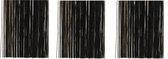 3x zakjes lametta engelenhaar zwart 50 x 40 cm - Tinsel/folie slierten - Kerstversiering