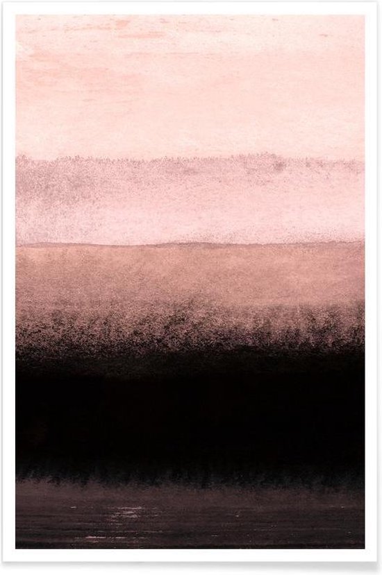 JUNIQE - Poster Shades of Pink -20x30 /Roze & Wit